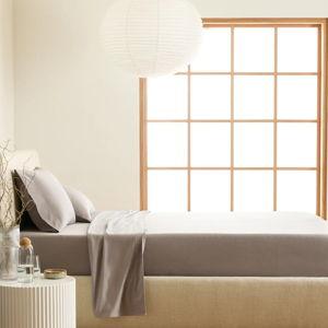 Cal King - Luxury Organic Flannel Sheet Set in Grey