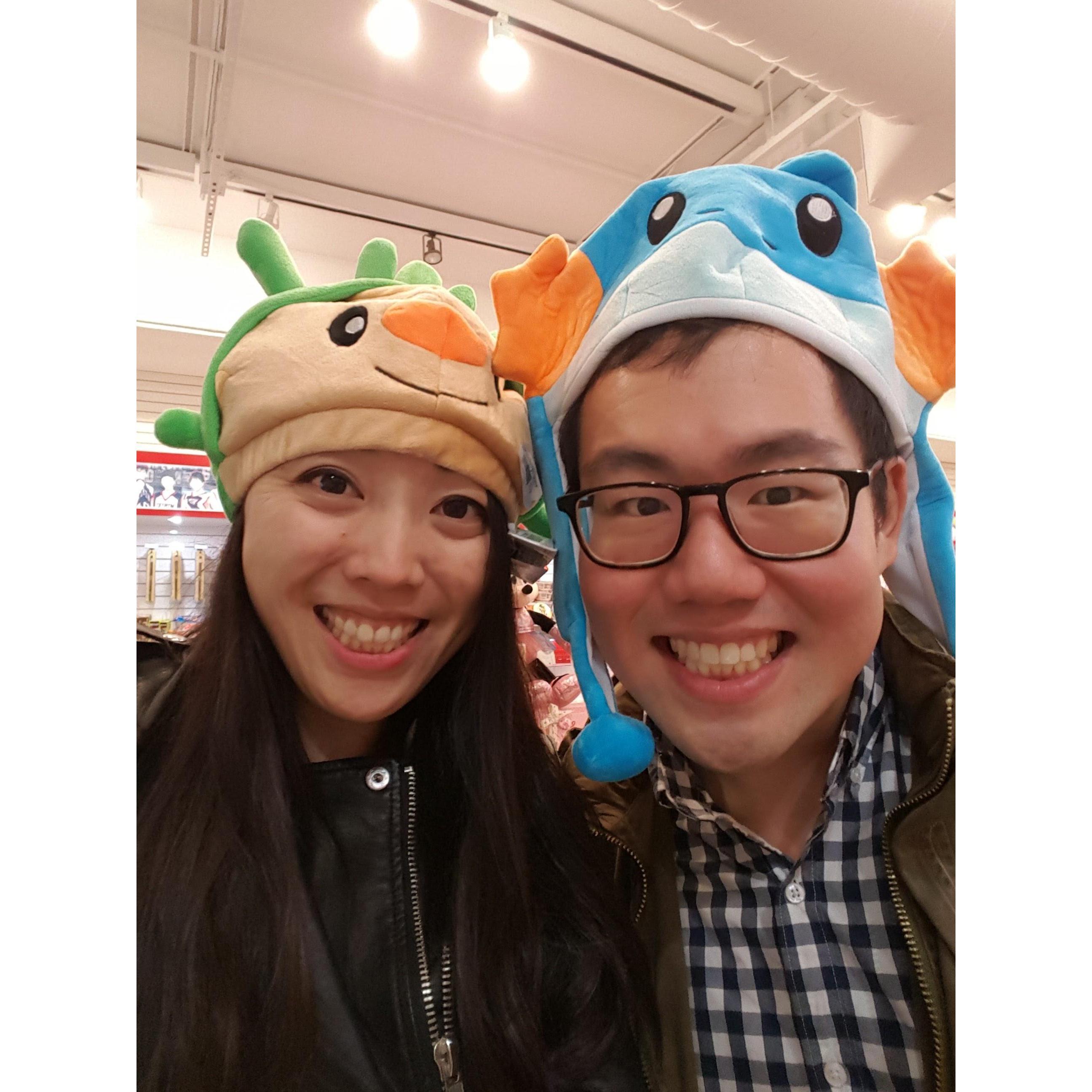 Our first selfie ever!! in Berkeley :)