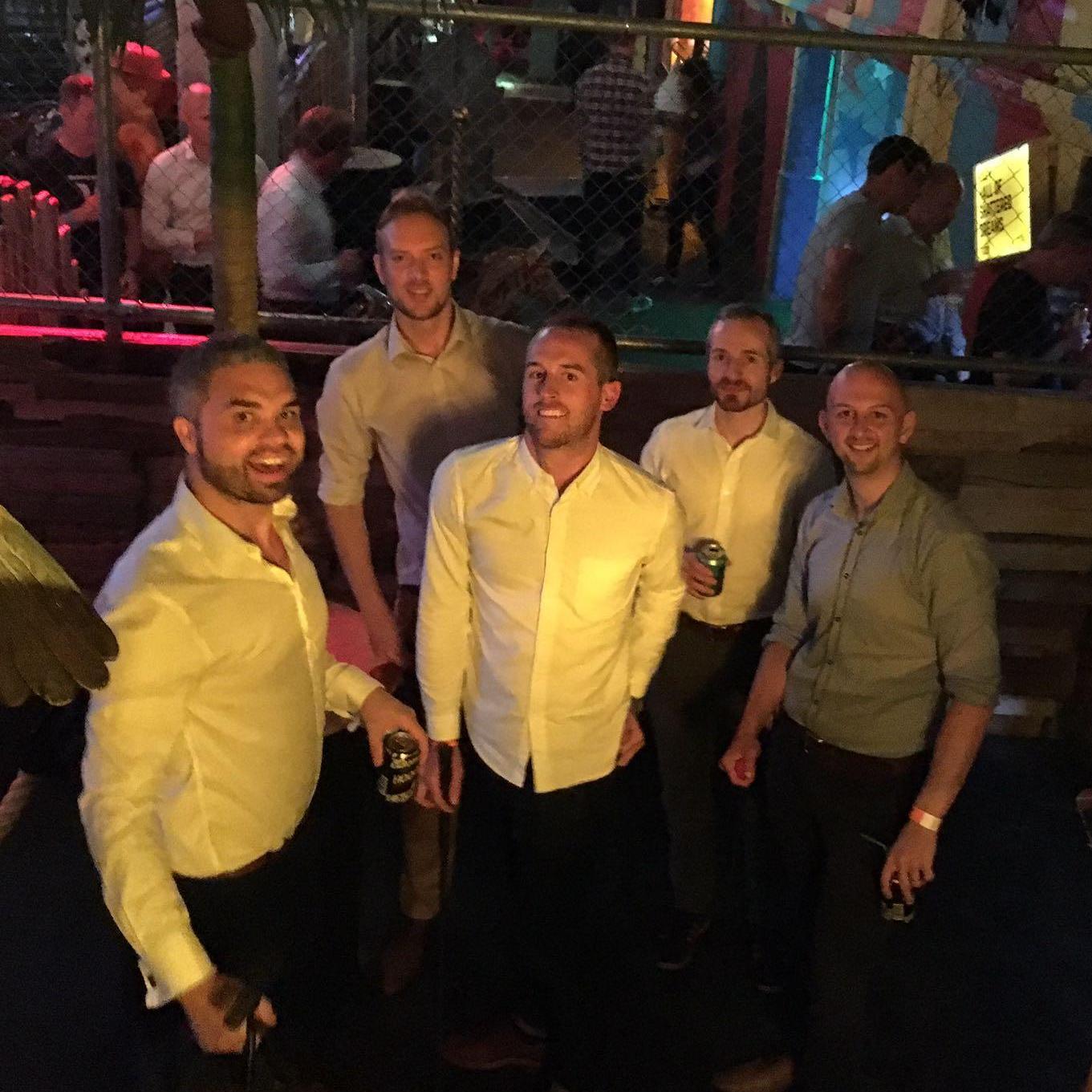 Junkyard golf for Lizzie's birthday in 2017 when the boys decided to form a band