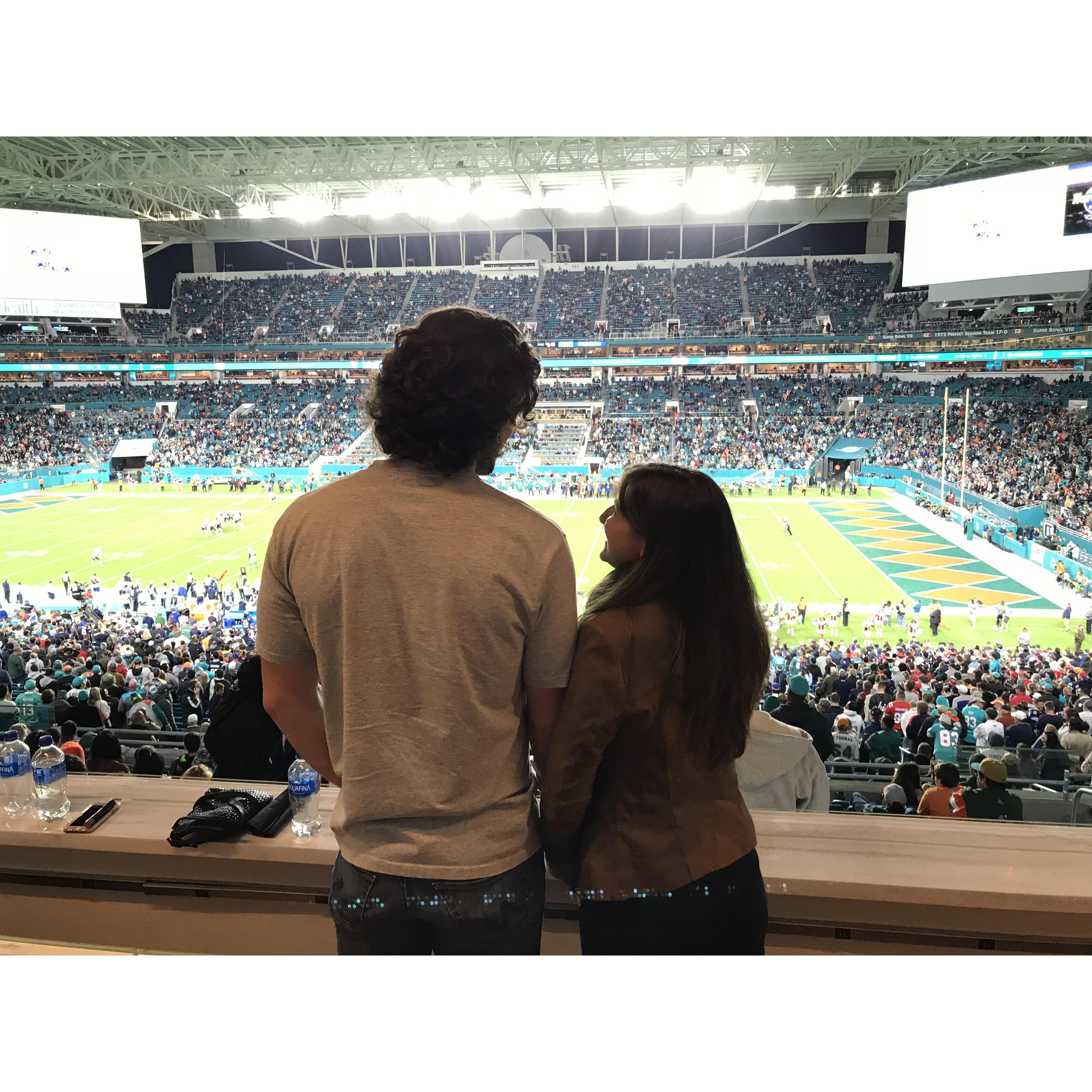 When you are in a box and the Patriots LOSE to the Dolphins.