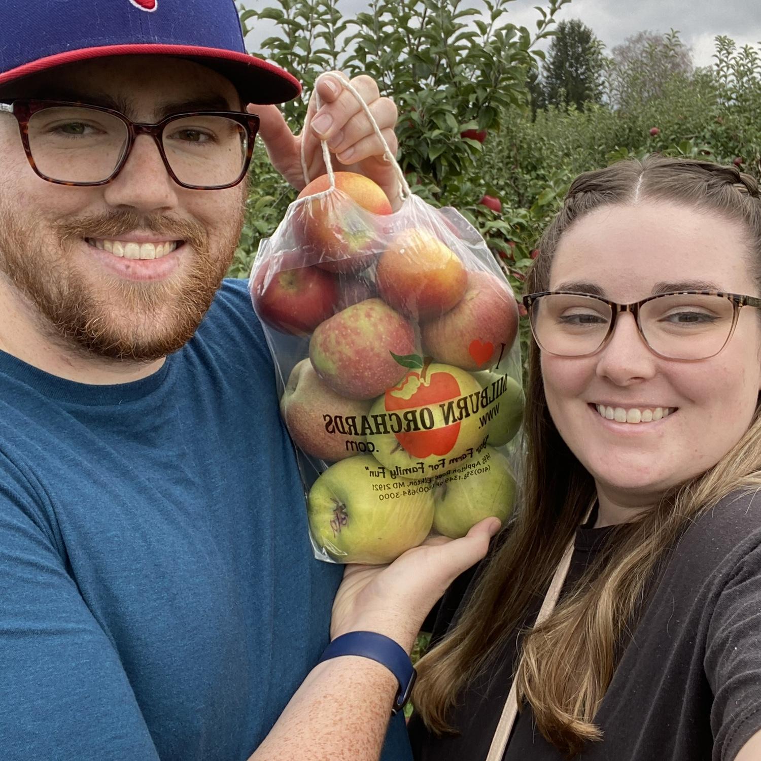 The first of many trips to Milburn Orchards for fall festivities and fresh apple cider donuts