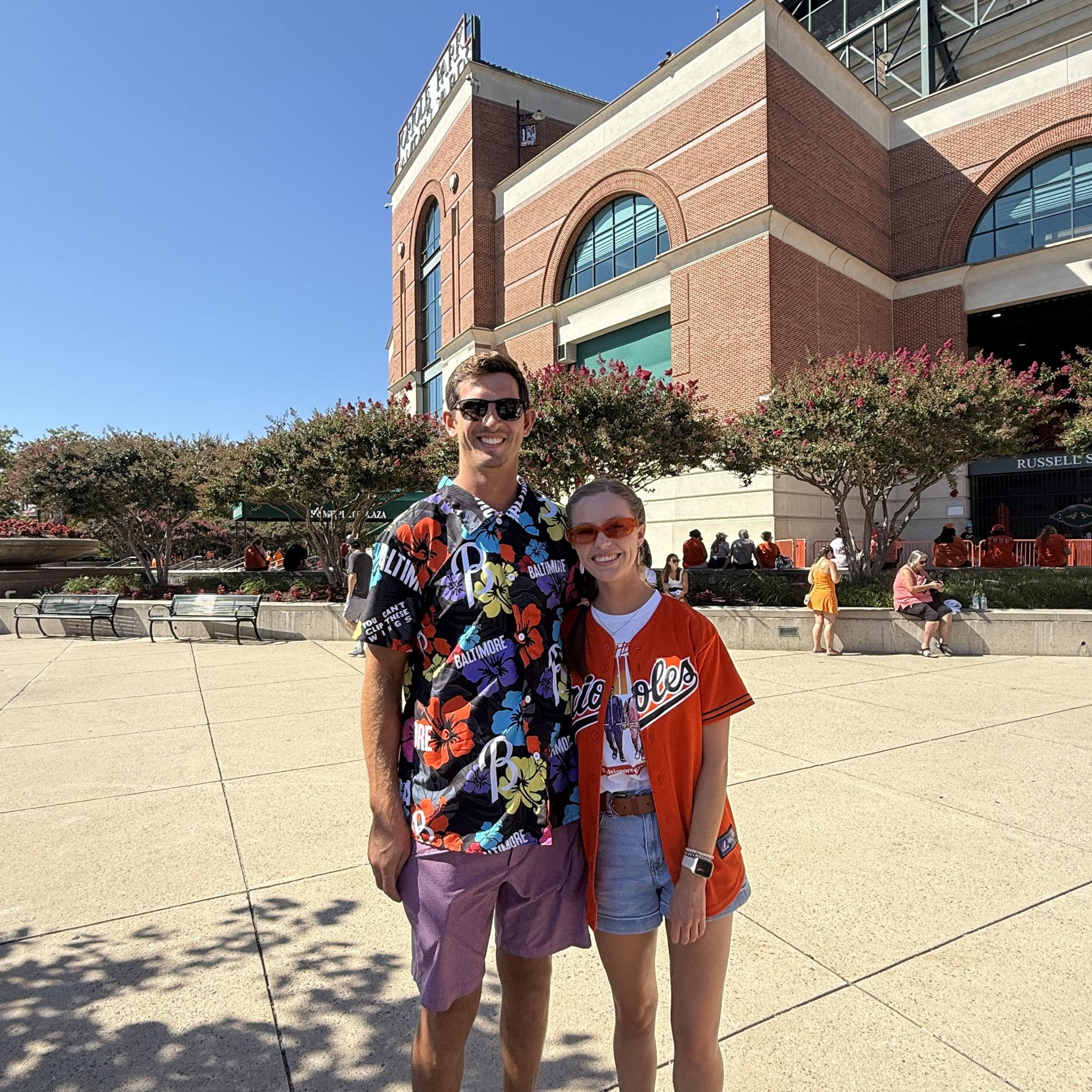 Adam is slowly becoming an Orioles fan!