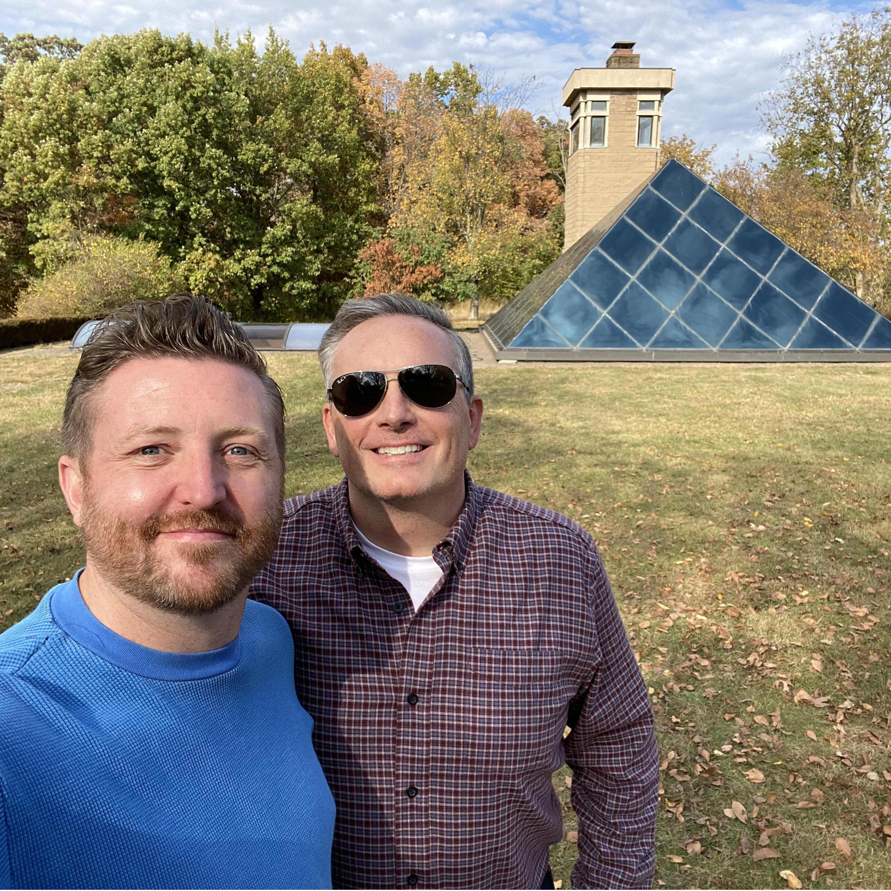 The first photo we took together. Pyramid Hill in Hamilton, Ohio.