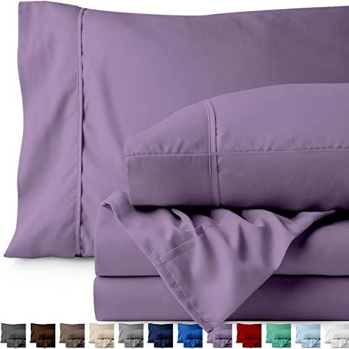 Bare Home Queen Sheet Set - 1800 Ultra-Soft Microfiber Bed Sheets - Double Brushed Breathable Bedding - Hypoallergenic – Wrinkle Resistant - Deep Pocket (Queen, Lavender)