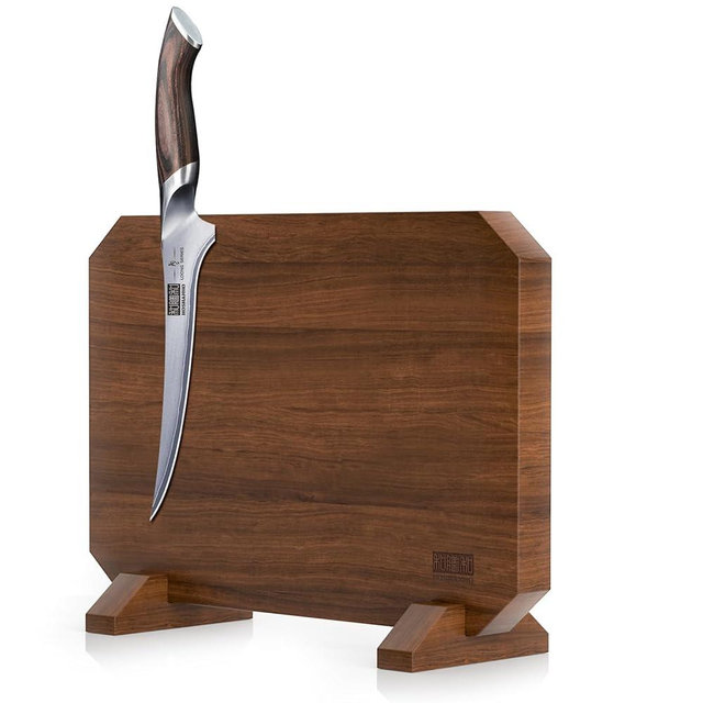 HOSHANHO Magnetic Knife Block+Japanese Steel Fillet Knife 7 Inch with Ergonomic Handle