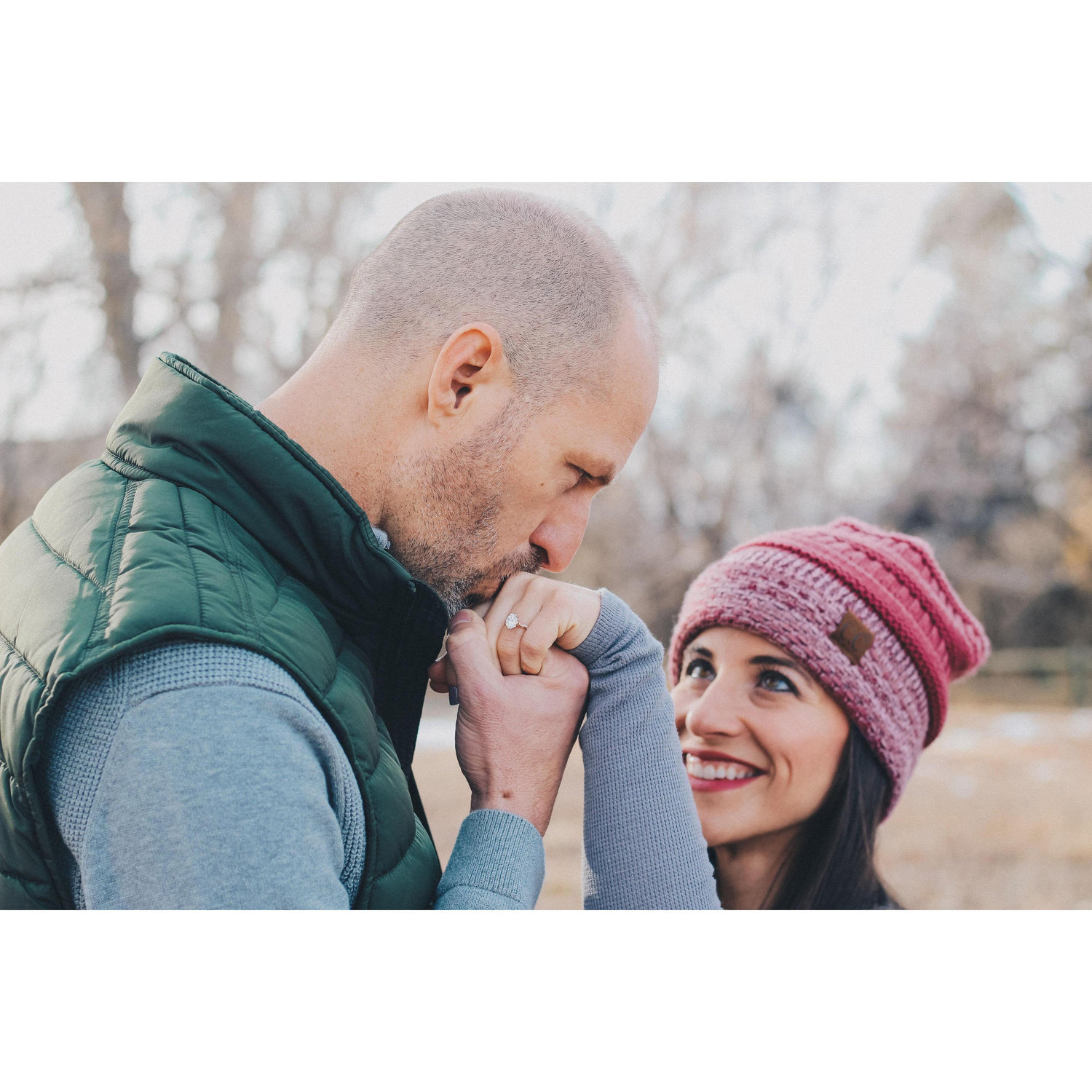 Engagement photo by Lindsay Hafner Photography in January, 2019.