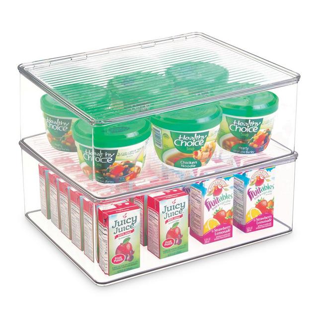 iDESIGN Kitchen Binz Stackable Clear Box