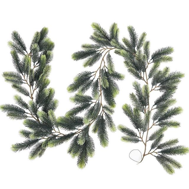 DearHouse 6Ft Artificial Christmas Pine Garland Winter Greenery Garland for Holiday Season Mantel Fireplace Table Runner Centerpiece Décor