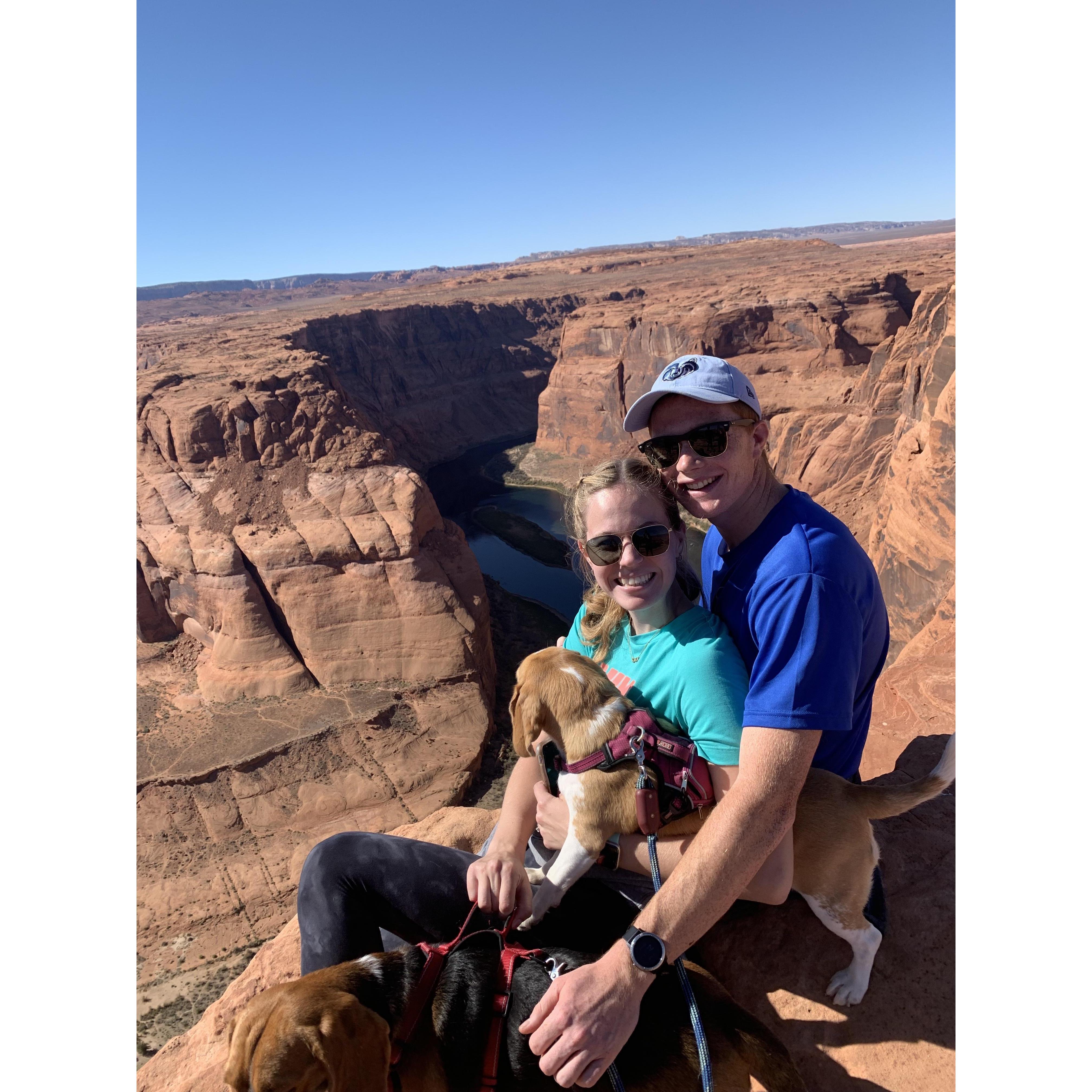 Us and the beagles with nature!