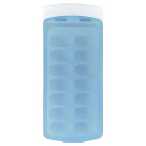 OXO Good Grips No-Spill Ice Cube Tray with Silicone Lid, 8.8 oz., White/Blue