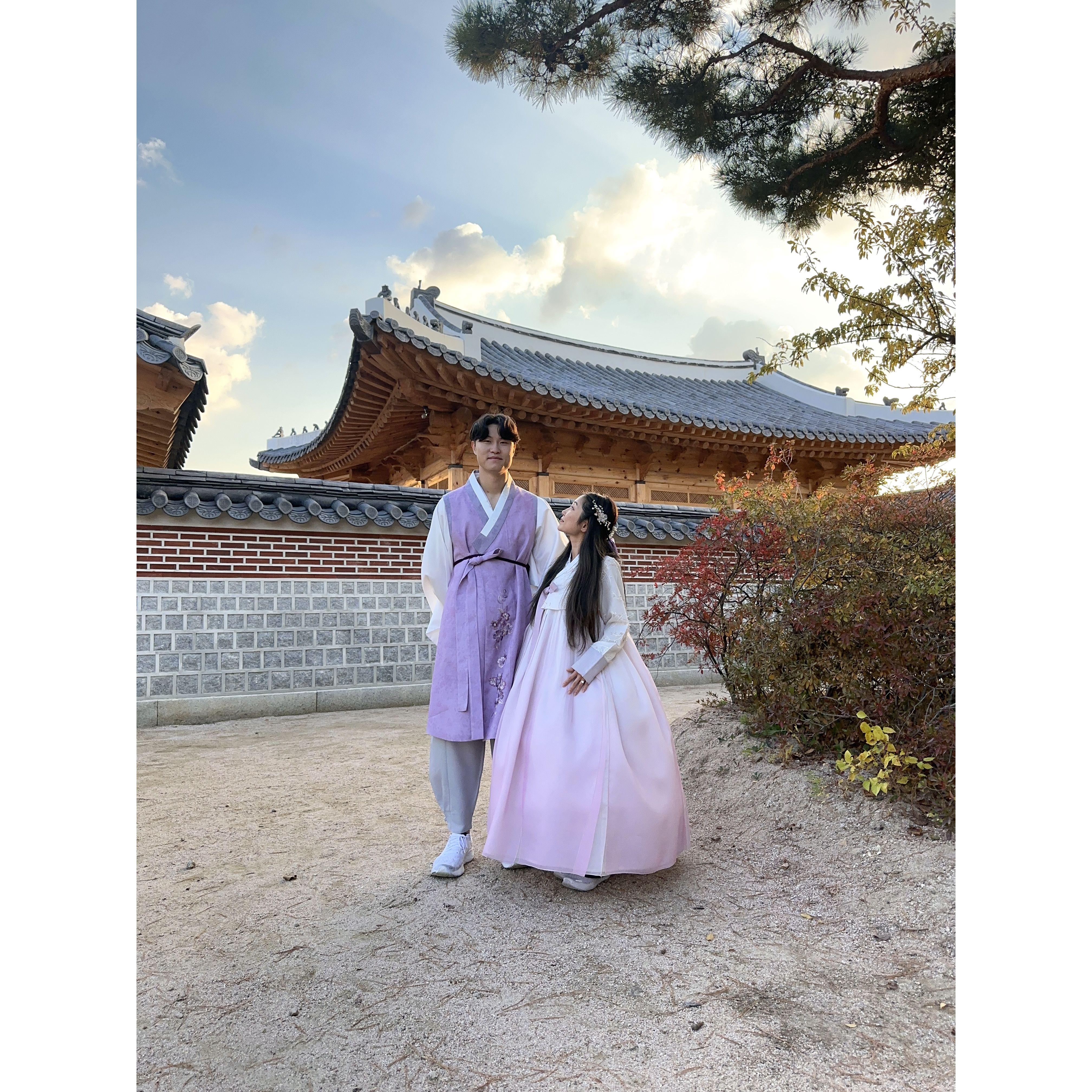 Our first time in Korea together!