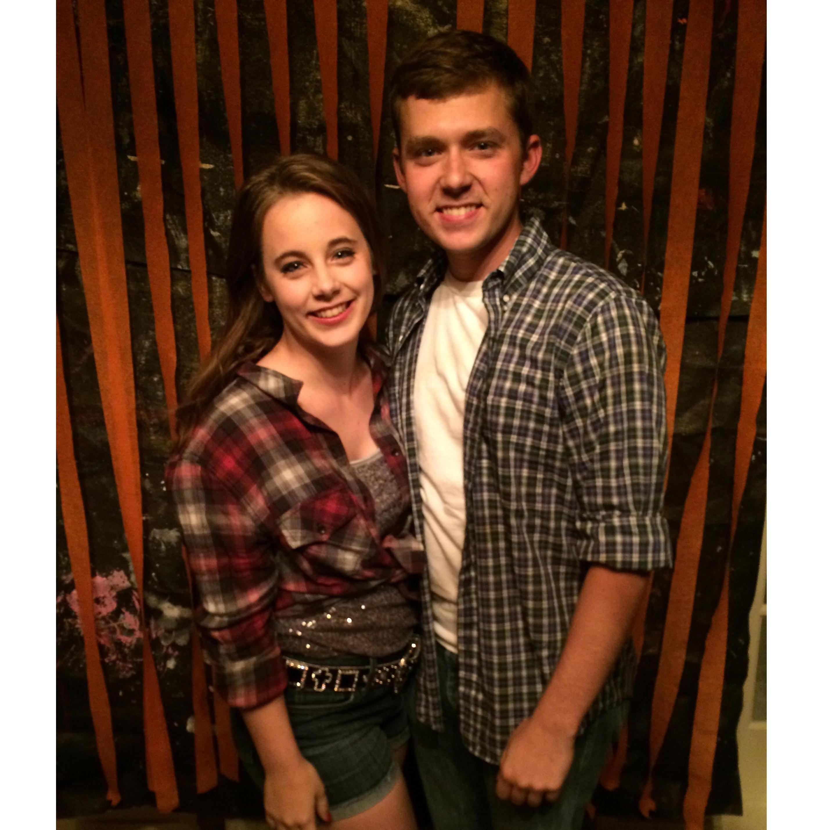 It may not look like it but we were dressed as Ariel and Ren from Footloose!