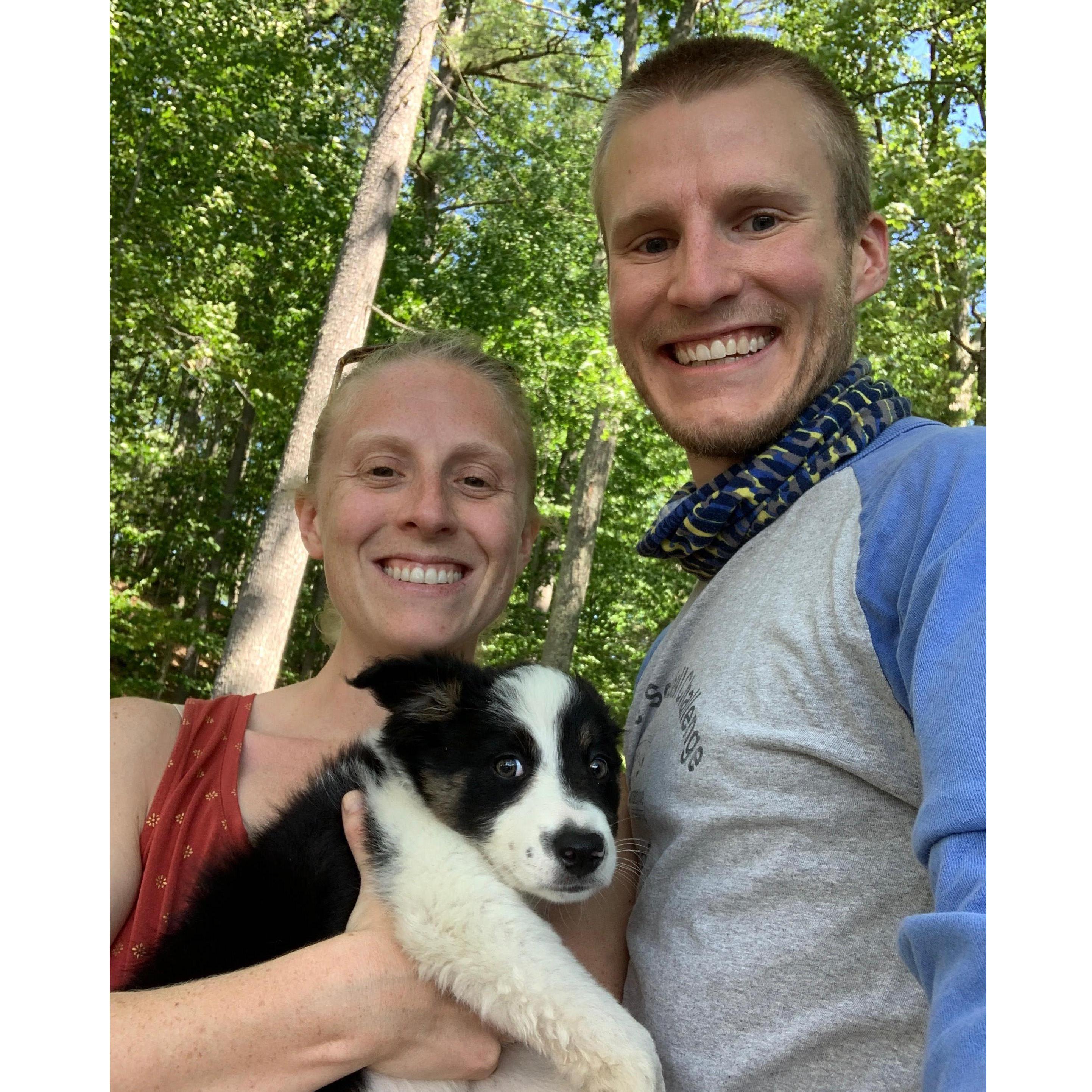 Cricket’s first trip to Freedom, NH, 2020