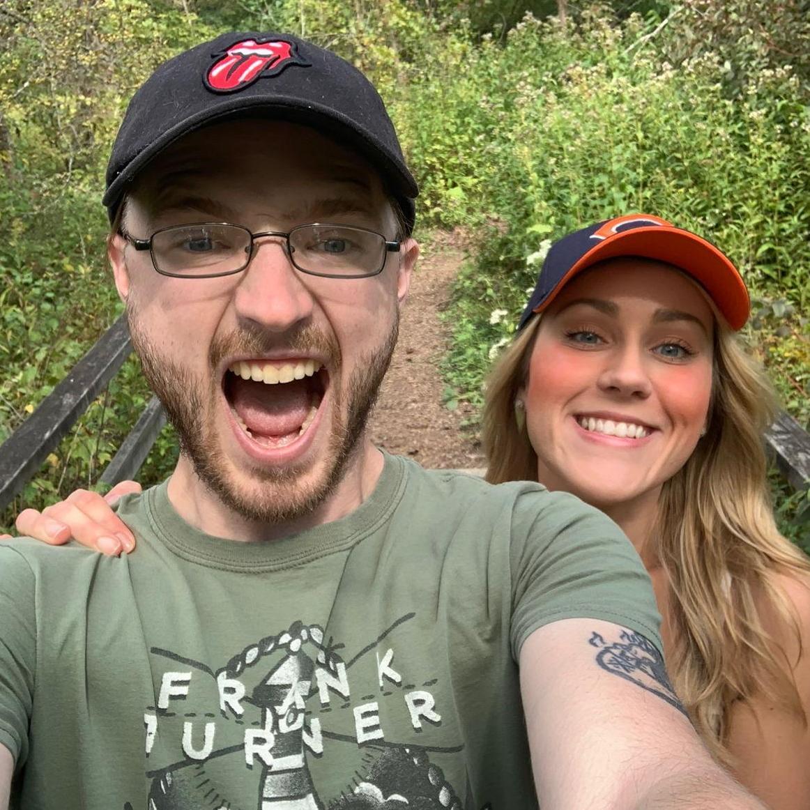 Our first anniversary! We celebrated at the Chicago Botanic Gardens. September 2019