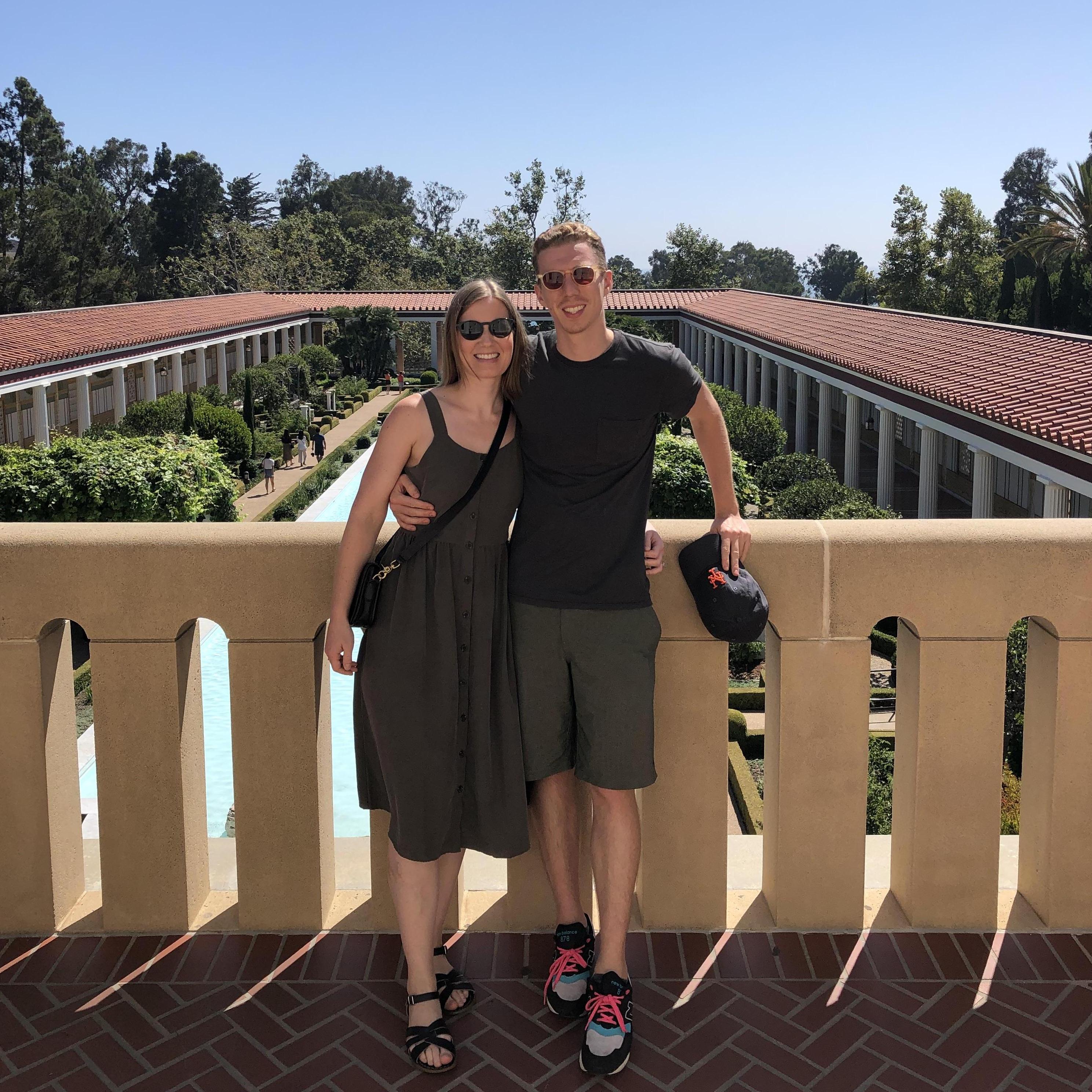 At the Getty Villa in Malibu, CA.