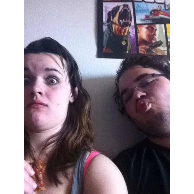 Beer and Pizza on our first date.