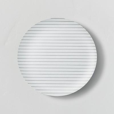 Bamboo Melamine Stripes Dinner Plate Ebony/Sour Cream - Hearth & Hand™ with Magnolia