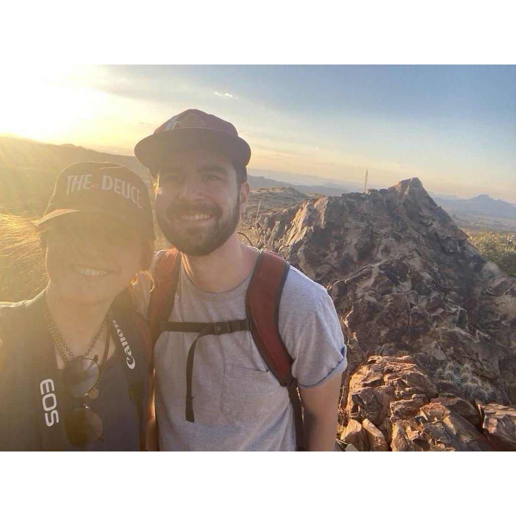 Big Bend National Park, just 3 weeks after we started dating!