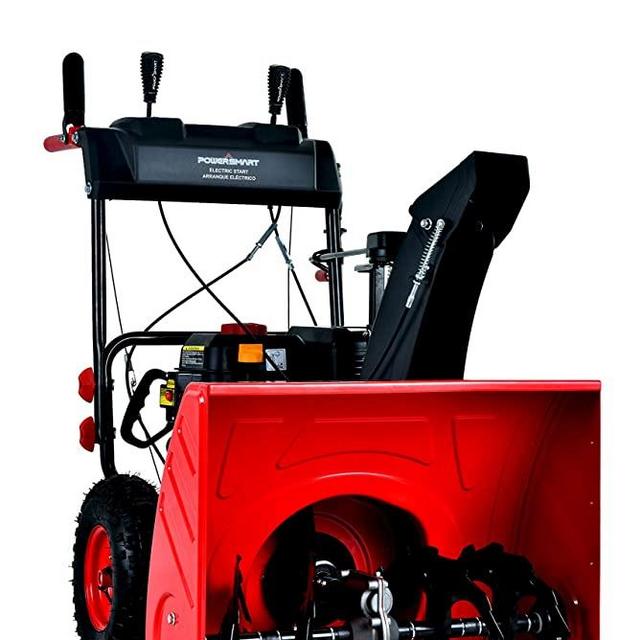 PowerSmart Snow Blower, PSS2240C 24-in Gas Snow Blower, 212cc 2-Stage Electric Start Gas Snow Blower