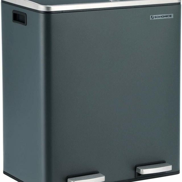 Stainless Steel 16 Gallon Step on Trash Can
