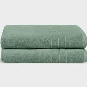 Super-Plush Turkish Cotton Hand Towels — Eucalyptus or Botanical Green