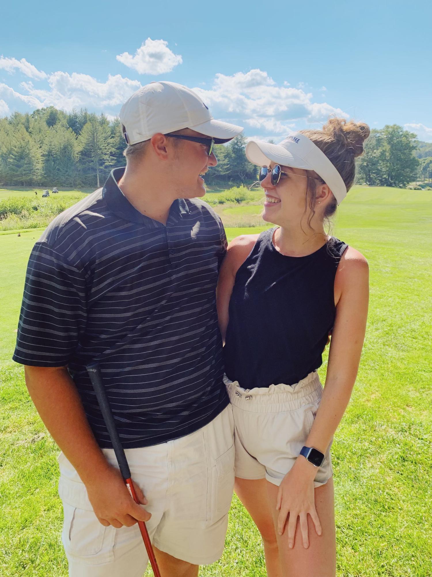 First time golfing together when we went on vacation in Georgia. June 16, 2021