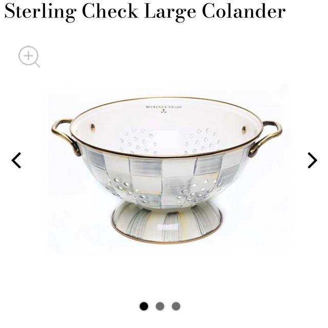 Sterling Check Large Colander