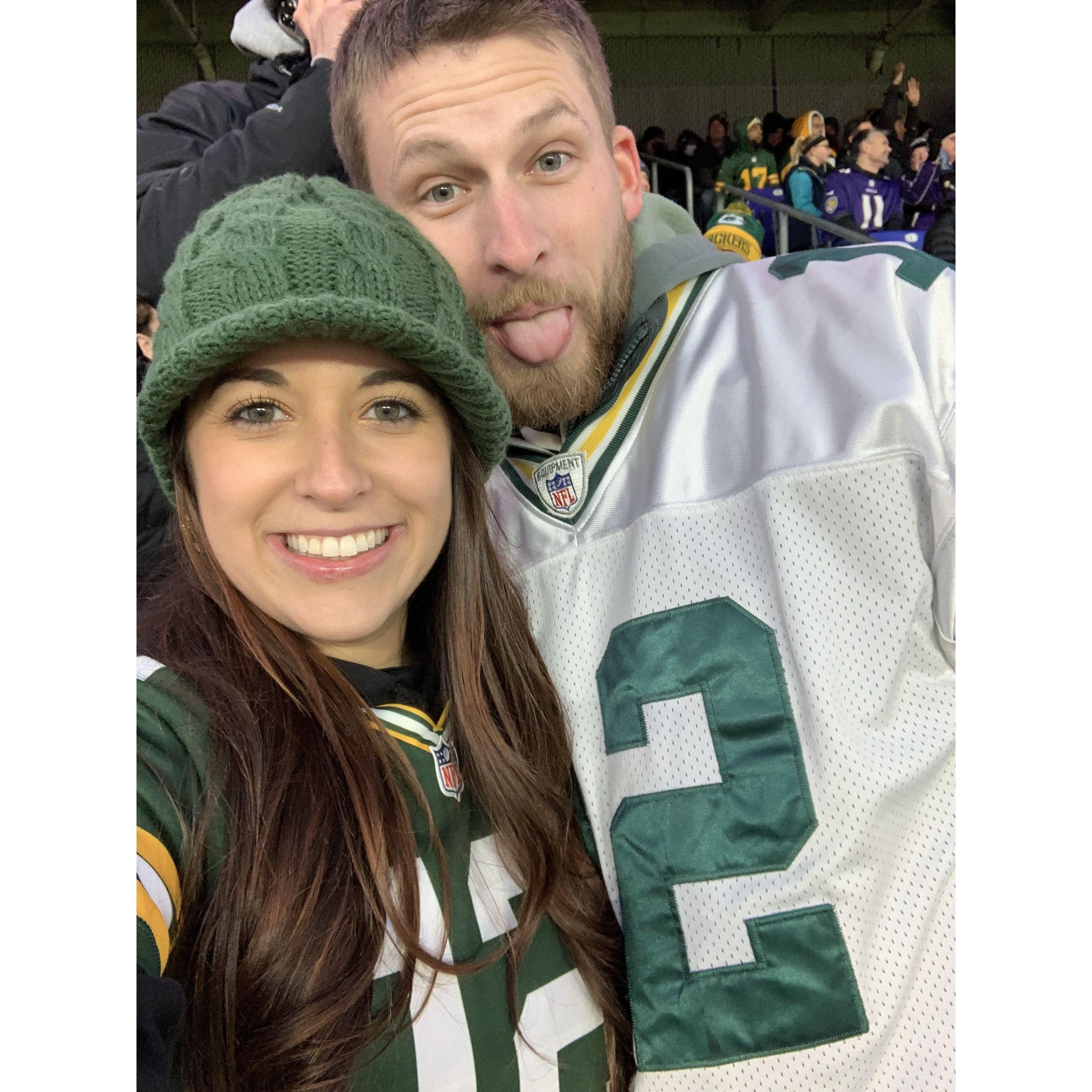 Green Bay Packers at the Baltimore Ravens