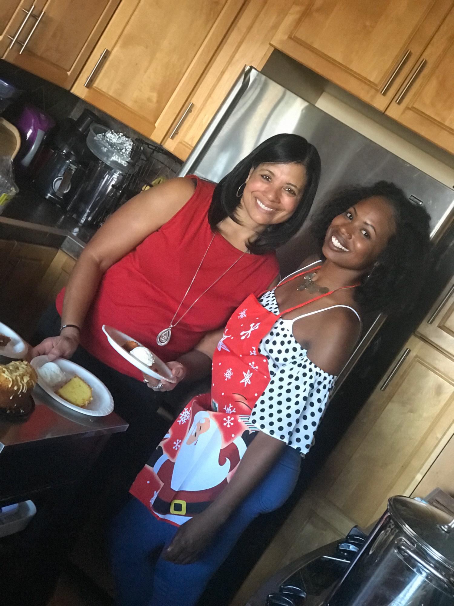 Mechellé and her auntie.