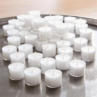 Clear-Cupped 8-Hour Tealights, Set of 50