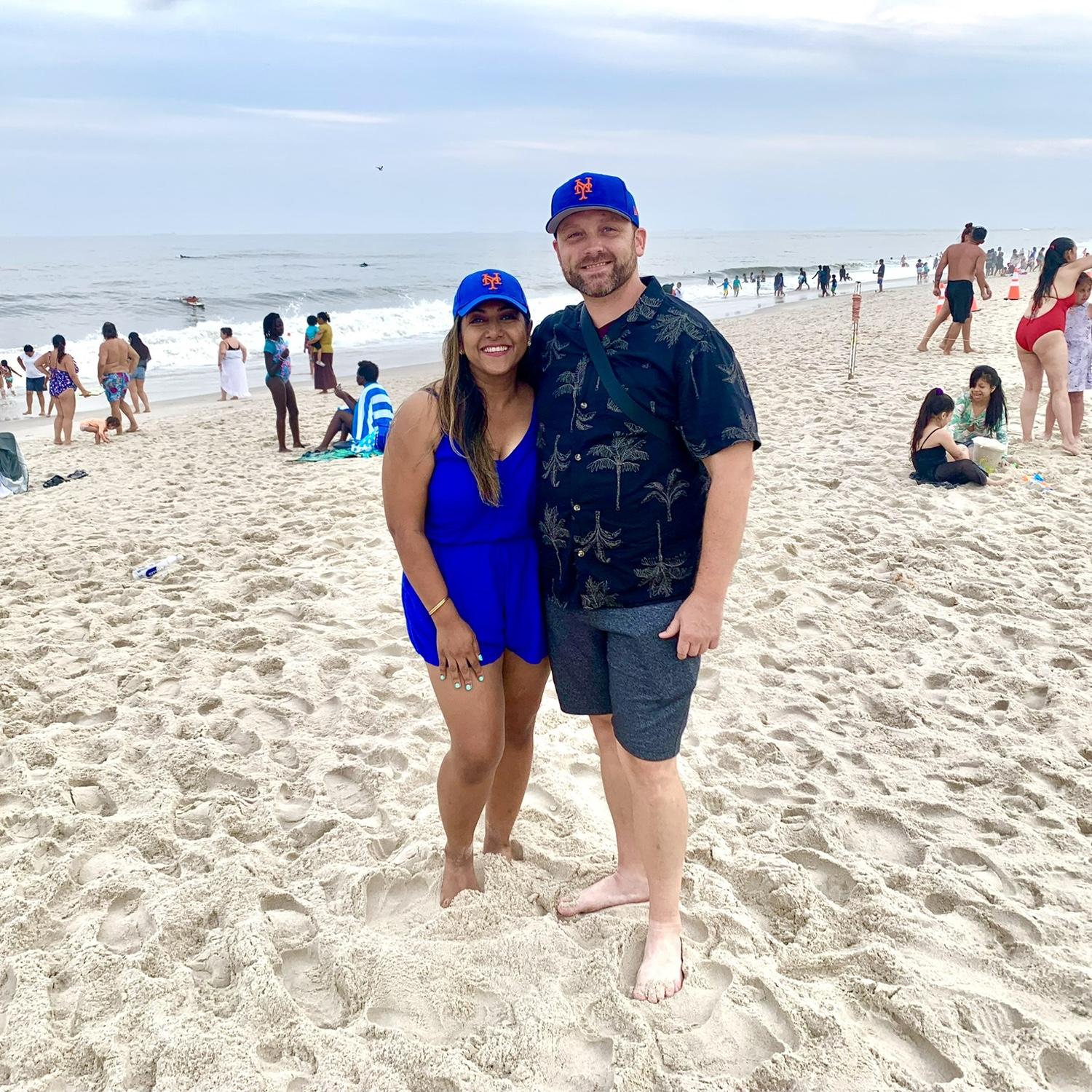 Jones Beach, back here for our wedding 🩵🩷