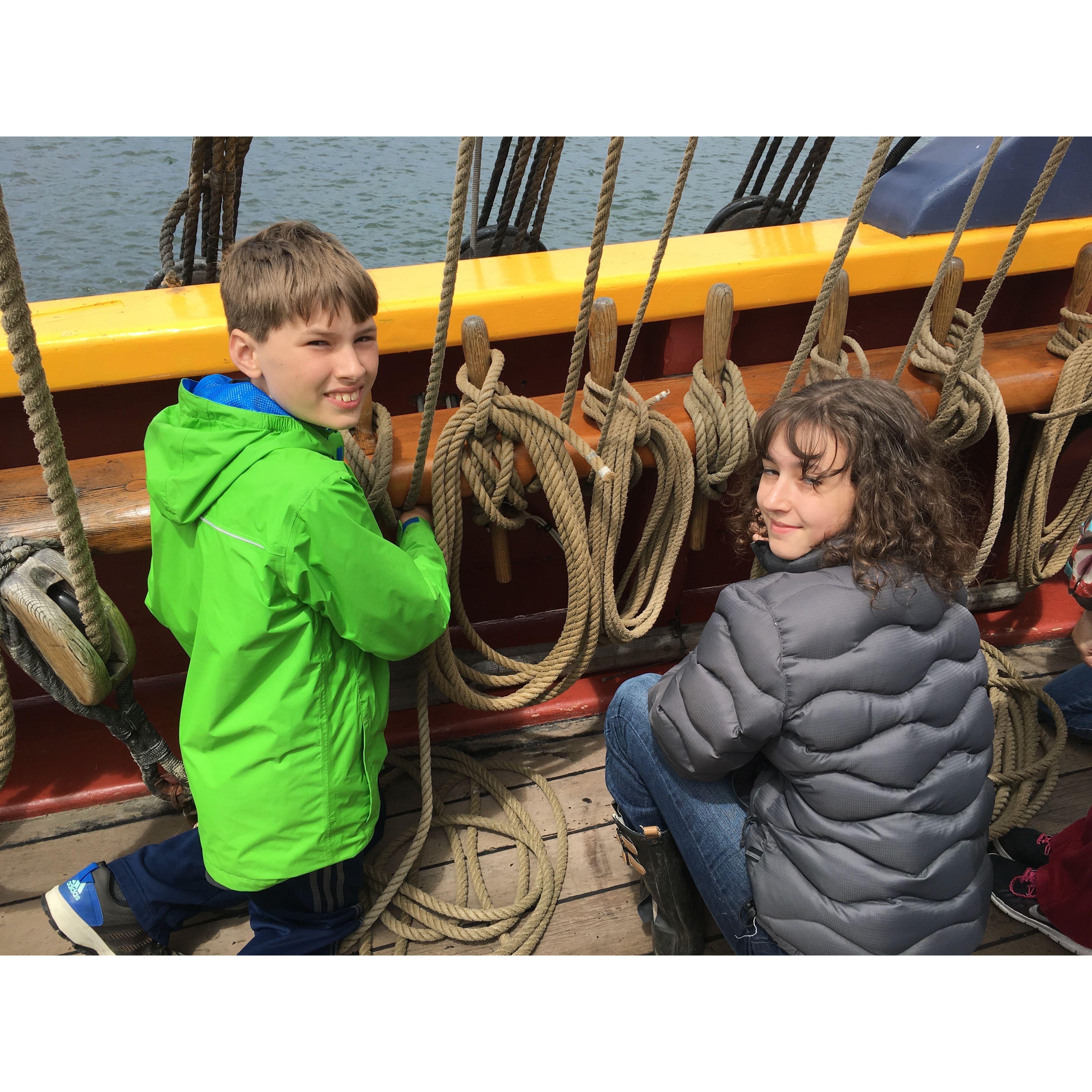 Practicing to be expert sailors