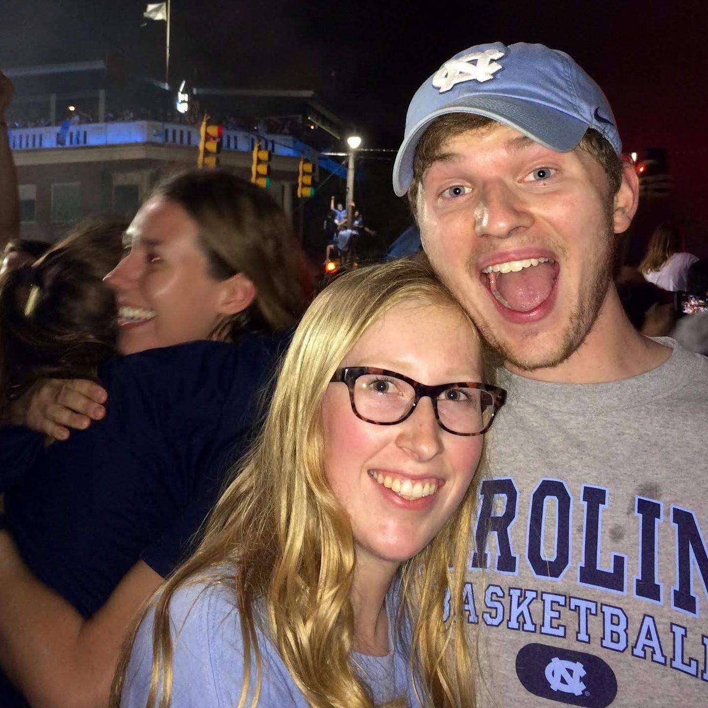 "The Tar Heels are national DADGUM champions!!"

Franklin Street, 2017