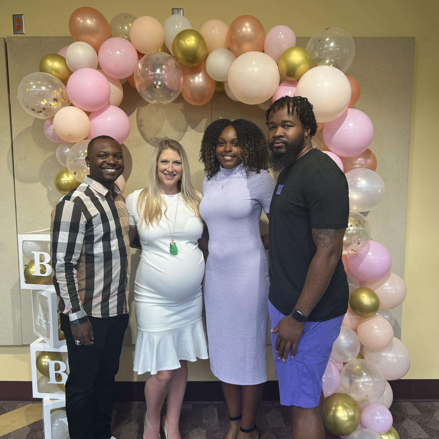 Showering love and gifts over the soon to be parents of baby Pateyn 💕
