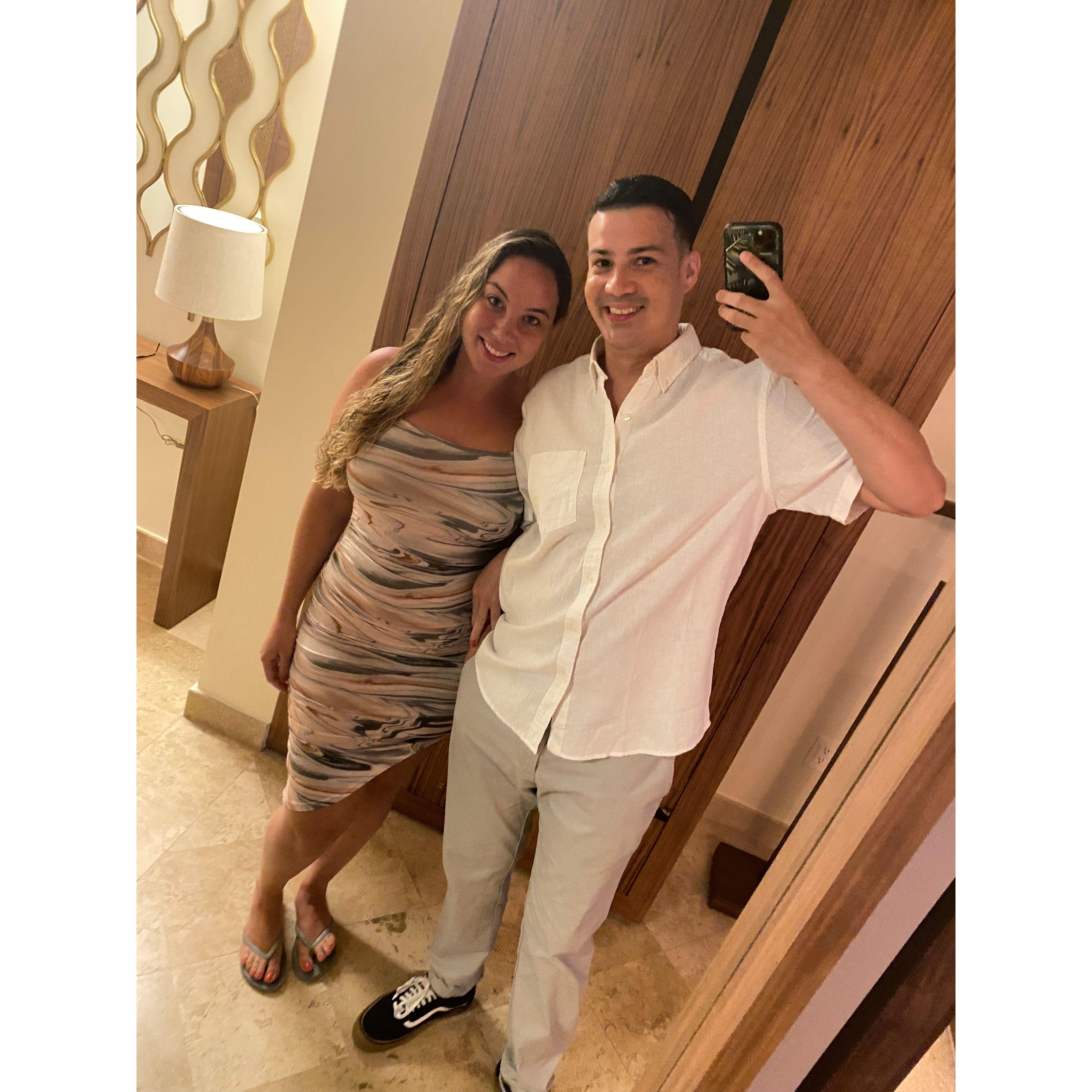 Our first trip out of the country together in Mexico!