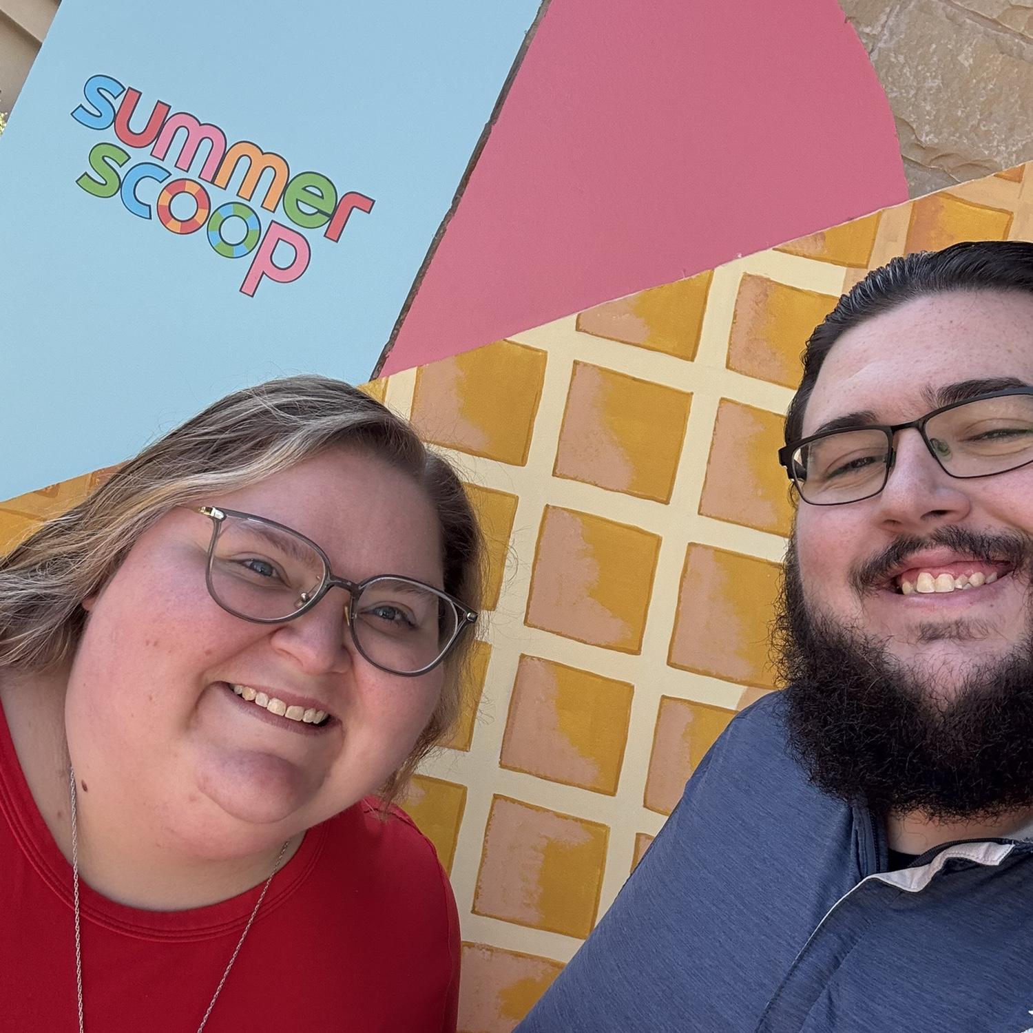 Manny & Clydos at his company’s Summer Scoop.