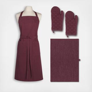 Heirloom Stonewash 4-Piece Apron Set