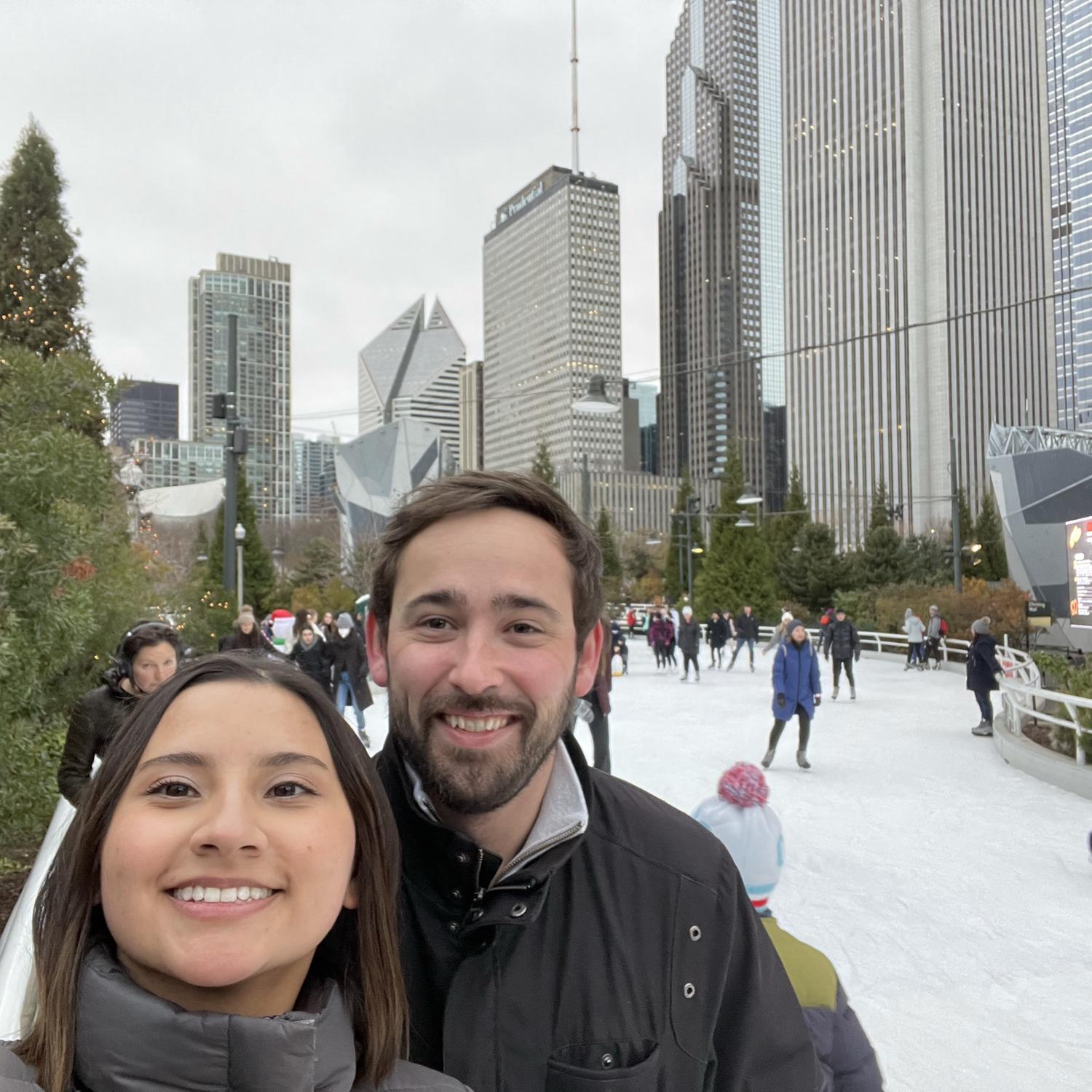 Yearly tradition of going ice skating!