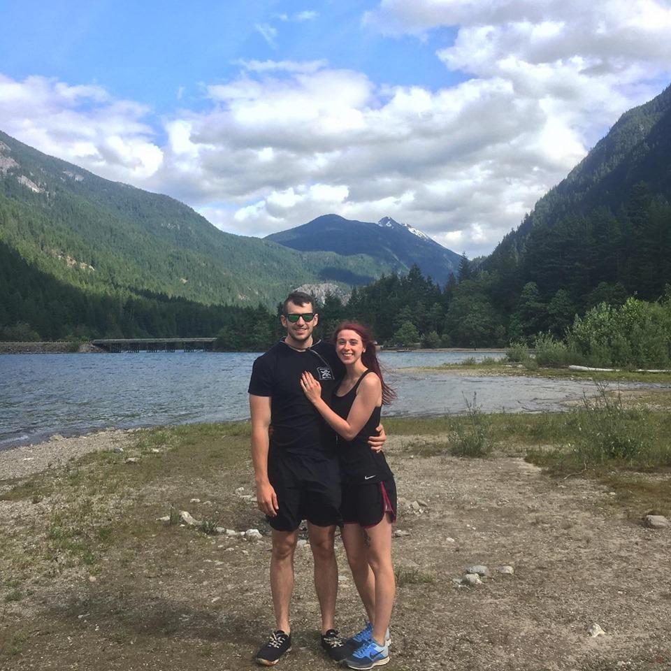 Our engagement by Lake Diablo.