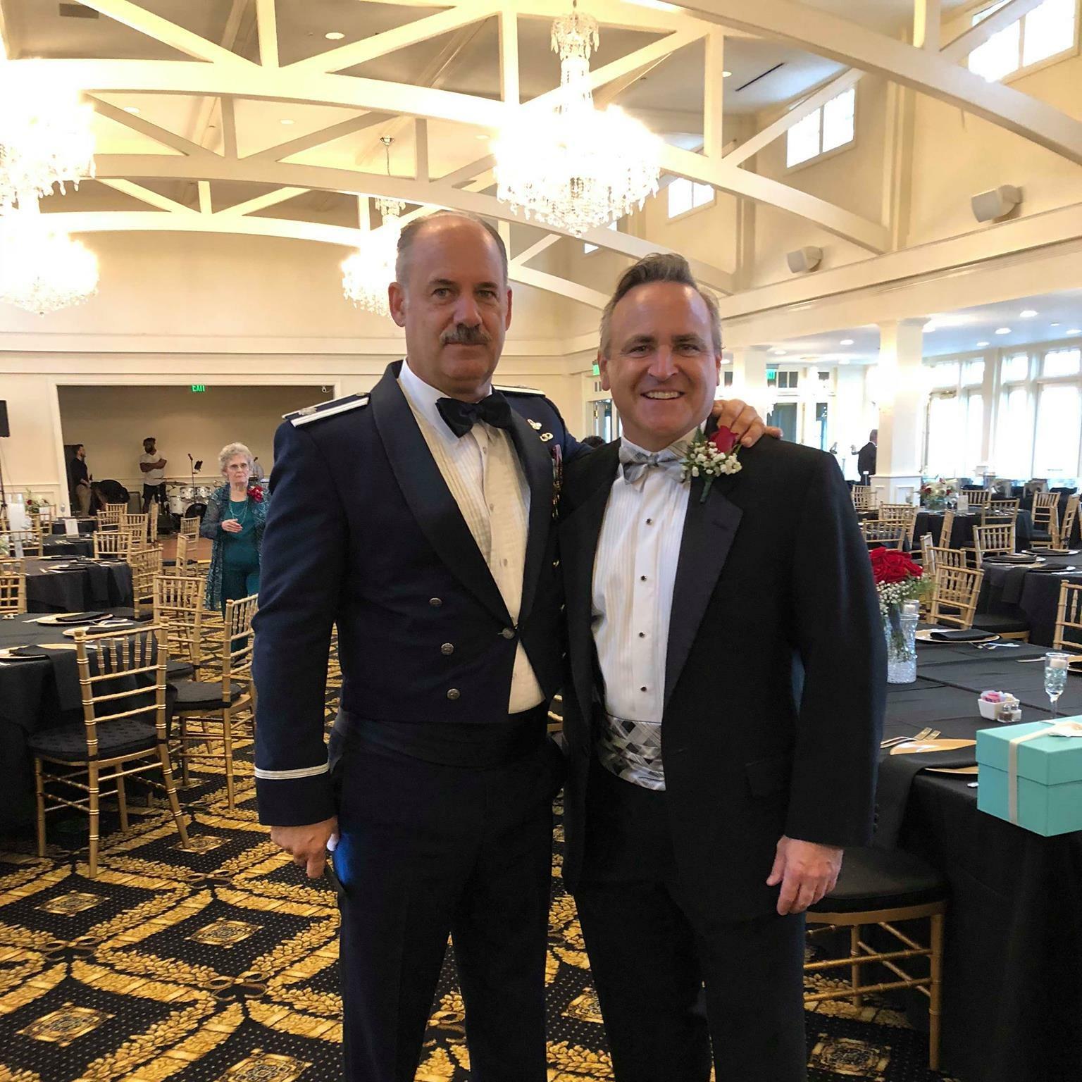 Steven with Rob (his buddy from high school)! We were honored he was in our wedding party!! Great Times!