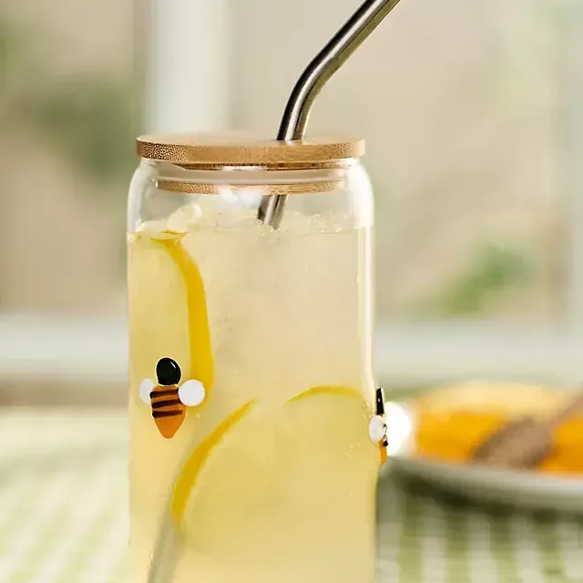 The Icon Juice Glass Tumbler with Lid