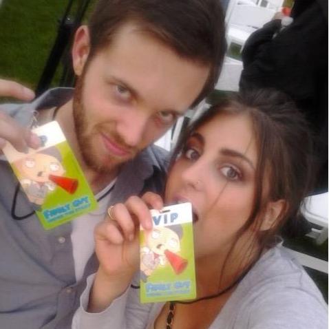 2013: My Uncle Dave got us VIP tickets to a Family Guy screening in the park. We are also insane Family Guy fans so this was super fun.