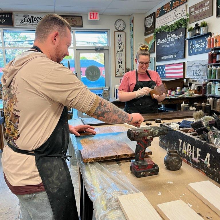 Wood working workshop for Veterans.