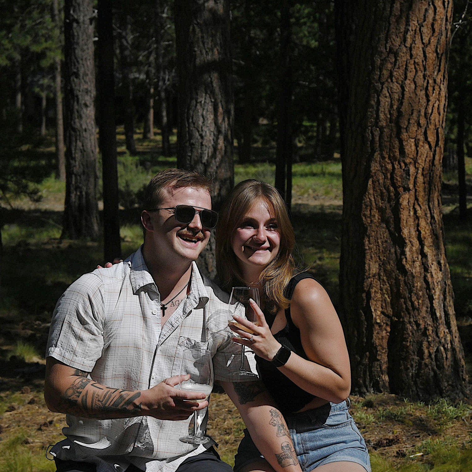 Right after our engagement in Bend, Oregon