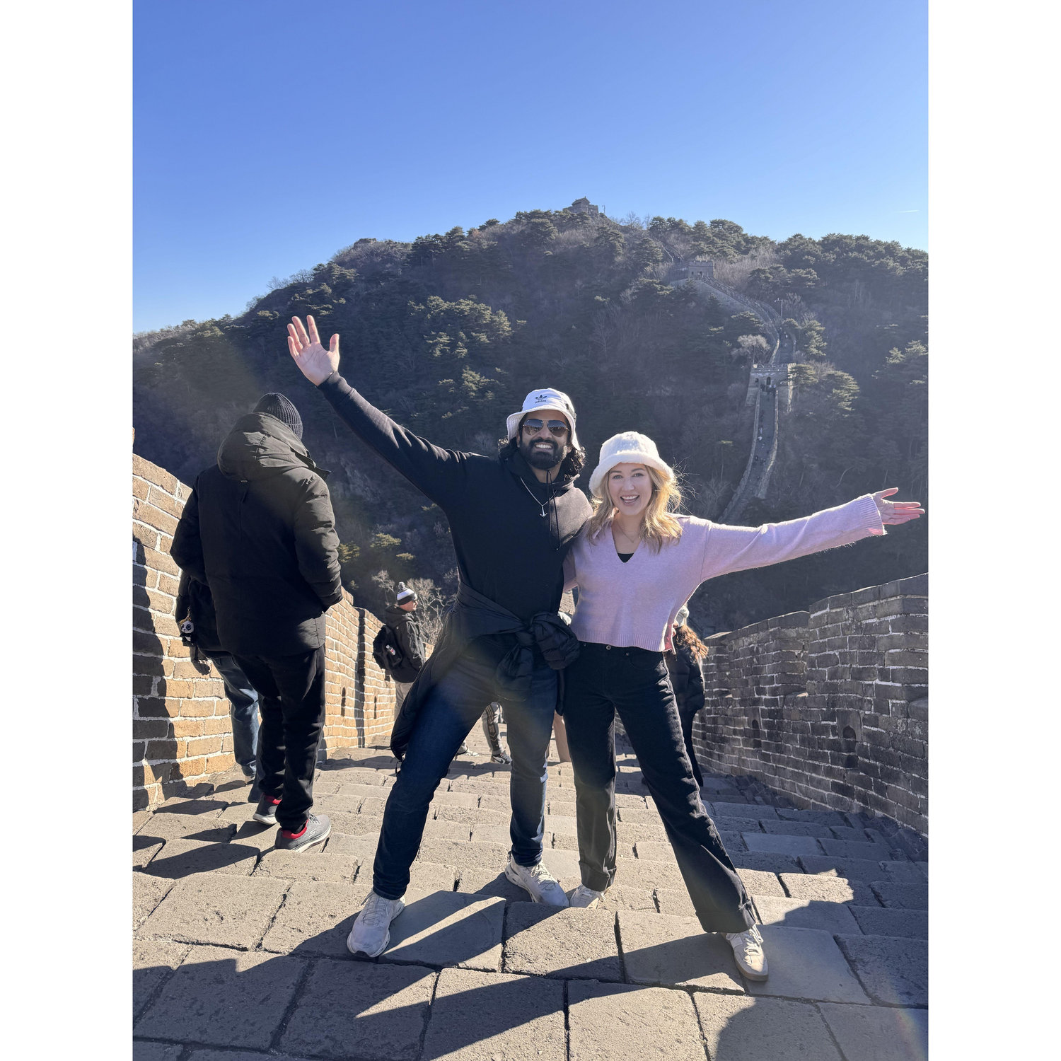 We felt like giants on the Great Wall of China.
