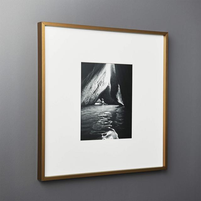 Gallery Brass Frame with White Mat 8x10