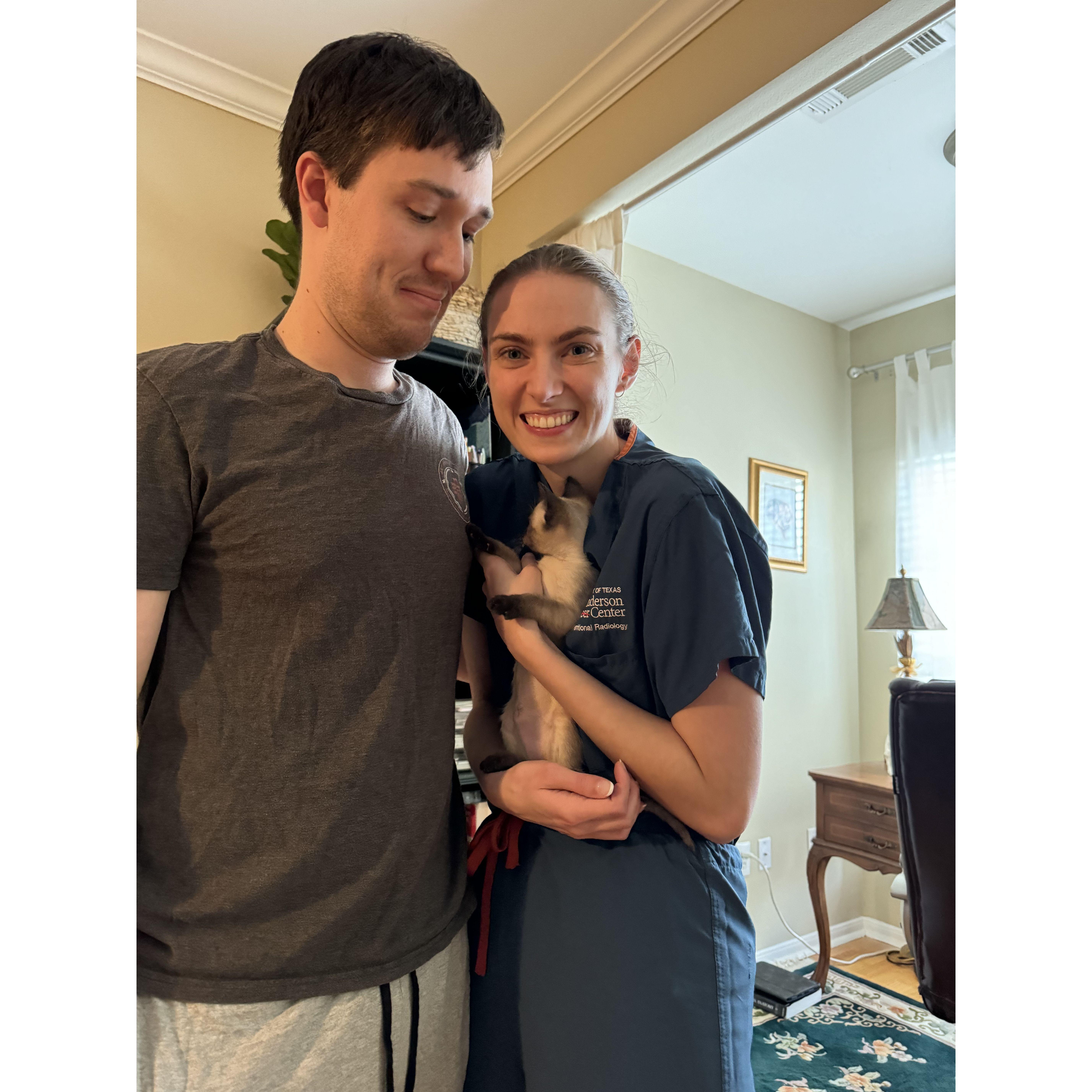 Lindsey brings home 2 kittens