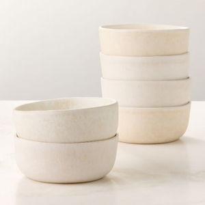 CB2 Drift Ivory Soup Bowls