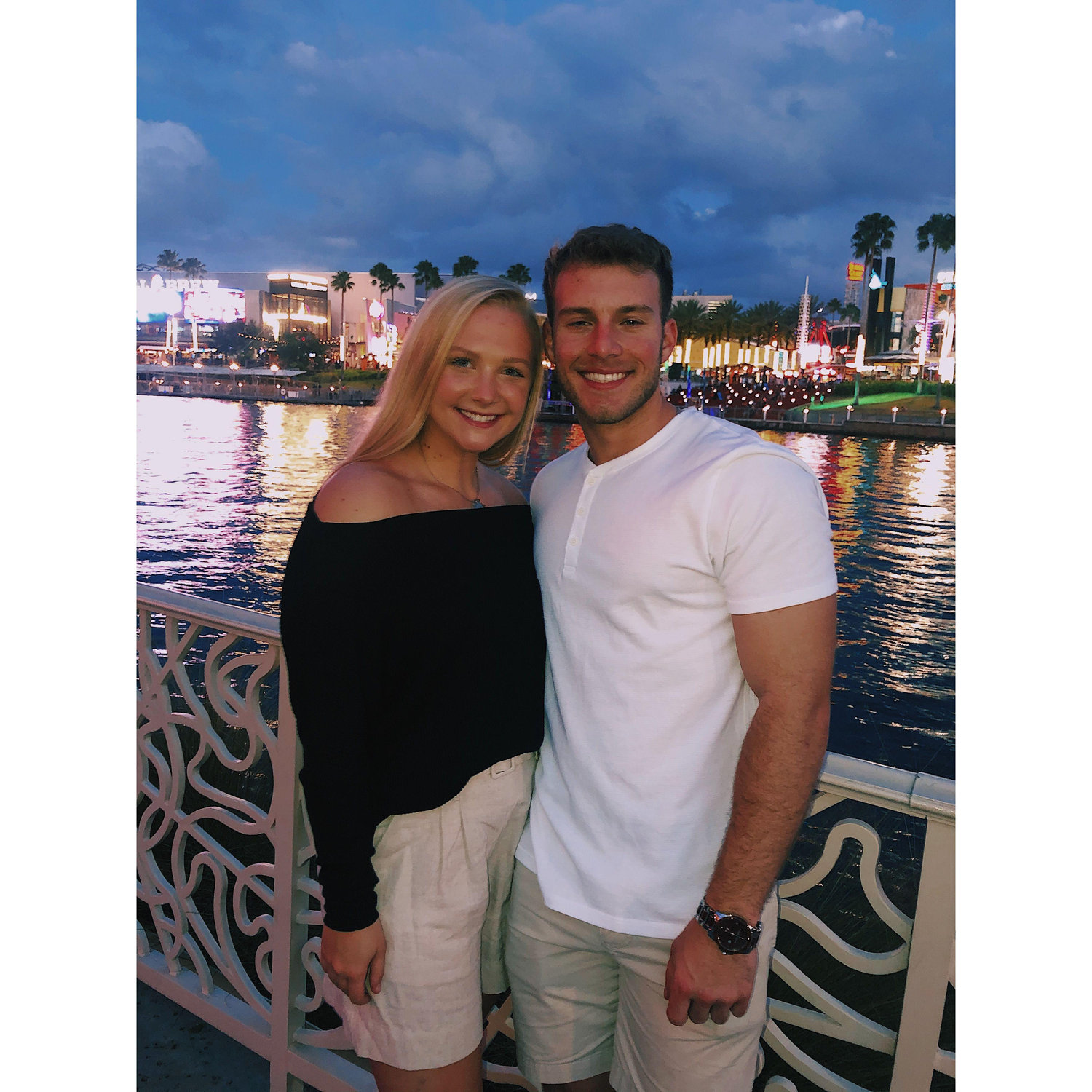Our first New Year's Eve together was spent with friends at Universal Studios!