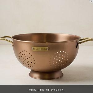 Magnolia: Copper and Brass Colander